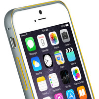 Чехол для телефона Love Mei Double Color Arc для iPhone 6S Plus (Grey-Yellow)