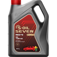 Моторное масло S-OIL SEVEN RED #9 SN 10W-40 4л