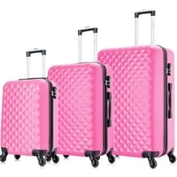Комплект чемоданов L'Case Phatthaya PT-S/M/L (розовый)