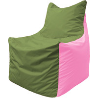 Кресло-мешок Flagman Фокс Ф2.1-226 (оливковый/розовый)