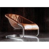 Интерьерное кресло Minotti Cortina (коричневый/хром) в Могилеве