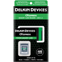 Карта памяти Delkin Devices CFexpress Reader and Card Bundle 128GB DCFX1-128-R