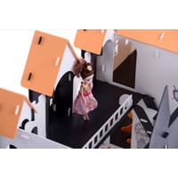 Кукольный домик Krasatoys Замок Джульетты с мебелью 000260 (белый/черный)