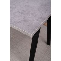 Стол Домотека Нобель 1 (серый бетон/черный/71)