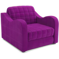 Кресло-кровать Мебель-АРС Барон №4 (микровельвет, фиолетовый)