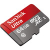 Карта памяти SanDisk Ultra microSDXC (Class 10) 64GB + адаптер (SDSDQUAN-064G-G4A)
