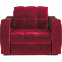 Кресло-кровать Мебель-АРС Барон №3 (бархат, красный Star Velvet 3 Dark Red)