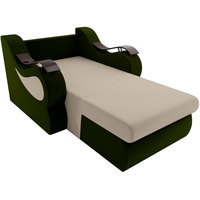 Кресло-кровать Лига диванов Меркурий 100672 80 см (бежевый/зеленый)