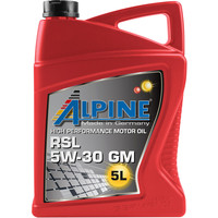 Моторное масло Alpine RSL 5W-30 GM 5л