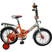 Детский велосипед Amigo 001 16 Justo (серебристый/оранжевый)