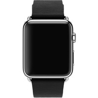 Умные часы Apple Watch 42mm Stainless Steel with Black Classic Buckle (MJ3X2)