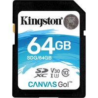 Карта памяти Kingston Canvas Go! SDG/64GB SDXC 64GB