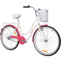 Велосипед AIST Avenue 1.0 26 (белый/розовый, 2019)