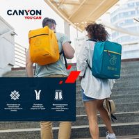 Городской рюкзак Canyon CSZ-03 (темный аквамарин/лимонный)