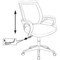 Компьютерное кресло Бюрократ KD-W4 (синий аниме/пластик белый)