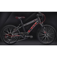 Детский велосипед LTD Bandit 240 Lite 2021 (черный/красный)
