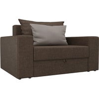 Кресло-кровать Лига диванов Мэдисон 106127 (рогожка, коричневый/коричневый/бежевый)