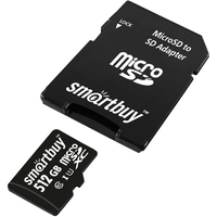 Карта памяти SmartBuy microSDXC SB512GBSDCL10-01 512GB (с адаптером)