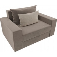 Кресло-кровать Mebelico Мэдисон 14 106115 (велюр, коричневый/коричневый/бежевый)