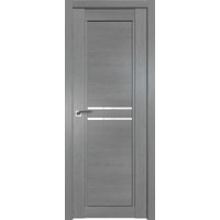 Межкомнатная дверь ProfilDoors 2.75XN L 70x200 (грувд серый, стекло белый триплекс)