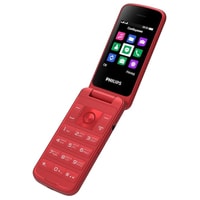Кнопочный телефон Philips Xenium E255 (красный)