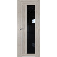 Межкомнатная дверь ProfilDoors Модерн 47X 60x200 (капучино мелинга/стекло черный триплекс)