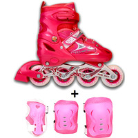 Роликовые коньки Relmax P01-Set Pink/White (р. 35-38, розовый)