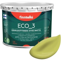 Краска Finntella Eco 3 Wash and Clean Lahtee F-08-1-3-LG70 2.7 л (светло-зеленый)