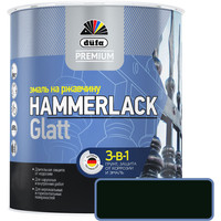 Эмаль Dufa Hammerlack на ржавчину гладкая RAL9005 (2 л, черный)