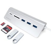 USB-хаб  Satechi USB-C Combo Hub ST-TCHCRS (серебристый)