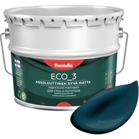 Краска Finntella Eco 3 Wash and Clean Valtameri F-08-1-9-LG95 9 л (темн-бирюзов)