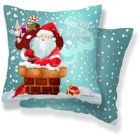 Чехол на подушку Samsara Home Санта Клаус с подарками 4040Нг-5