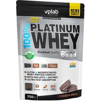 Протеин сывороточный (изолят) Vplab 100% Platinum Whey (печенье/крем, 750 г)