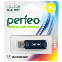 USB Flash Perfeo C06 64GB (черный) [PF-C06B064]