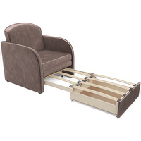 Кресло-кровать Мебель-АРС Малютка (бархат, серо-шоколадный Star Velvet 60 Cofee)