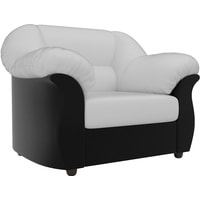 Интерьерное кресло Лига диванов Карнелла 105850 (экокожа, белый/черный)
