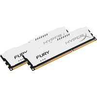 Оперативная память HyperX Fury White 2x4GB KIT DDR3 PC3-14900 HX318C10FWK2/8
