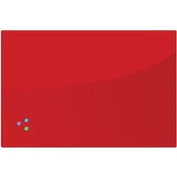Магнитно-маркерная доска BRAUBERG стеклянная 60x90 см (красный)
