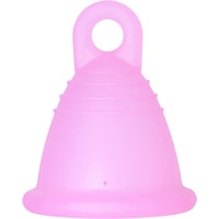 Менструальная чаша Me Luna Soft Shorty S кольцо (розовый)