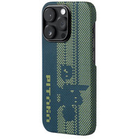 Чехол для телефона Pitaka Pixel Game Kit для iPhone 14 Pro (синий/зеленый)