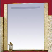  Misty Зеркало Гранд Luxe - 70 золотая кожа флораль