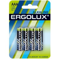 Батарейка Ergolux Alkaline LR03 AAA 4 шт