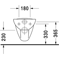Унитаз подвесной Duravit D-Code (253509) (без сиденья)