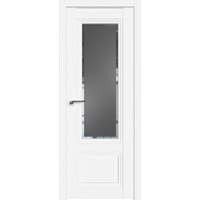 Межкомнатная дверь ProfilDoors 2.103U L 90x200 (аляска, стекло square графит)