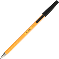 Ручка шариковая Q-Connect KF34046 (желтый/черный)