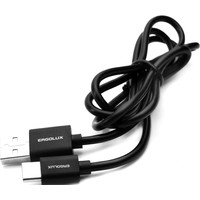 Кабель Ergolux ELX-CDC02P-C02 ПРОМО USB Type-A - USB Type-C (1 м, черный)