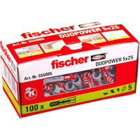 Дюбель универсальный Fischer Duopower 5x25 535452 (100 шт)