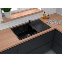 Кухонная мойка GranFest GF-LV-860L (черный)