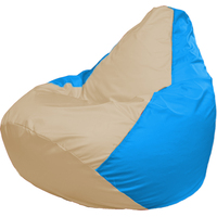 Кресло-мешок Flagman Груша Г2.1-149 (светло-бежевый/голубой)