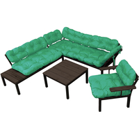 Набор садовой мебели M-Group Дачный 12180604 (зеленая подушка)